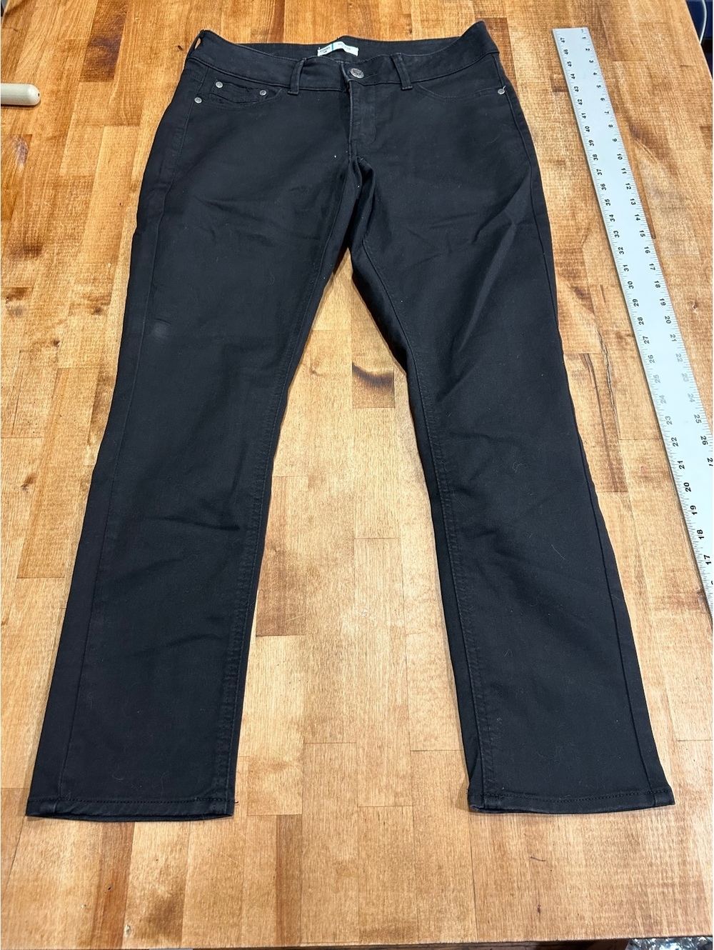 Riders by Lee Mid Rise Skinny Black Jeans Size 12